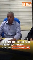 Luis Peña, del equipo de Waldo Ariel Suero, encabeza el conteo en elecciones del CMD