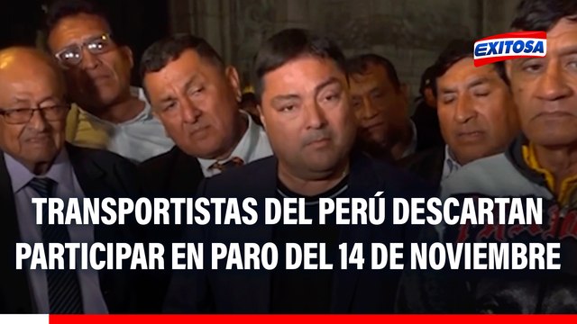Gremios de transportistas del Perú descarta participar en NUEVO PARO tras reunión con José Jerí