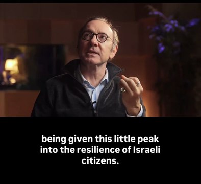 American actor and producer Kevin Spacey publicly praises Israel, describing it as resilient .|Bath uk