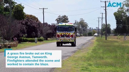 Grass Fire on King George Avenue in Tamworth Under Control 🚒