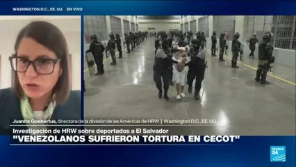 Juanita Goebertus: "EE. UU. y El Salvador son cómplices en torturas contra deportados venezolanos"