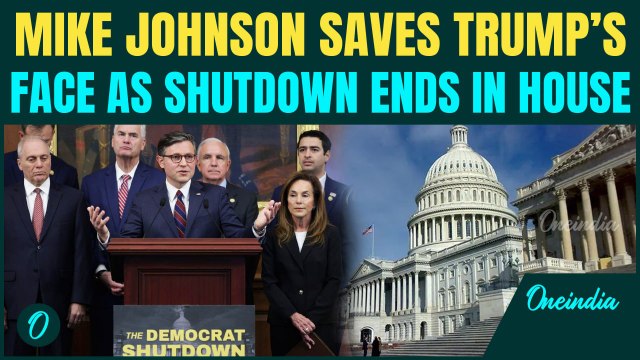 'Shutdown Over!': Mike Johnson SAVES Trump As House Passes Bill After 42 Days | 6 Dems Cross Line