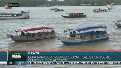 BRAZIL l Boat parade at peoples' summit calls for social and climate justice