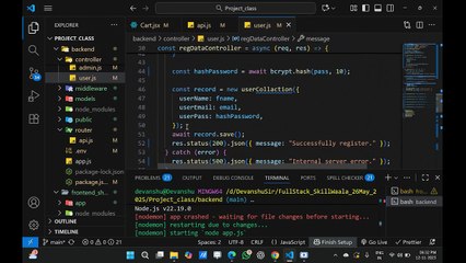 📖 Today’s Class: Building Complete Admin — Add Product (Frontend + Backend) 📅 Skillwaala’s Free Full Stack Web Development Course