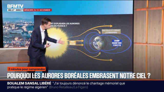 Comment expliquer la présence d'aurores boréales dans le ciel de l'hexagone ces derniers jours?