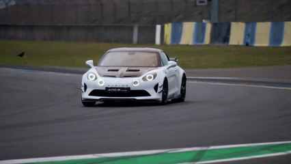 Alpine A110 R Ultime in Glacier White at Le Mans