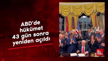 ABD'de hükümet, 43 gün sonra yeniden açıldı