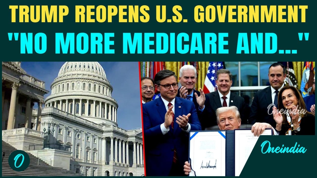 Trump ENDS Govt Shutdown Breaking: Trump Signs Bill To END 43-Day Shutdown | 'No More Obamacare..'