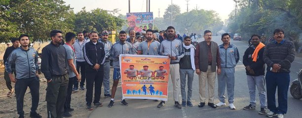 नशा मुक्त संस्कार युक्त बलशाली युवा की कल्पना को लेकर रन फॉर हेल्थ में दौडे युवा