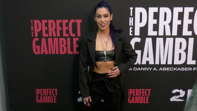 Stefni Valencia attends the red carpet premiere of The Perfect Gamble in Los Angeles