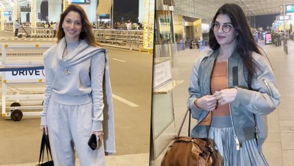 B-Town Boss Ladies Tamannaah Bhatia & Jacqueline Fernandez Get Snapped At The Mumbai Airport