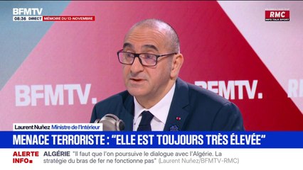 "La menace terroriste est toujours très élevée": Laurent Nuñez assure que "six attentats ont été déjoués" cette année