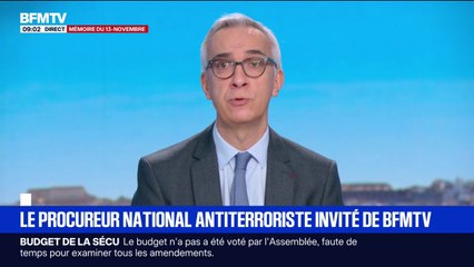 Terrorisme: "La menace aujourd'hui est principalement jihadiste", assure Olivier Christen, procureur national antiterroriste