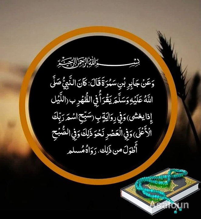 نبی ﷺ نماز ظہر میں (واللیل اذا یغشیٰ ،،،،)