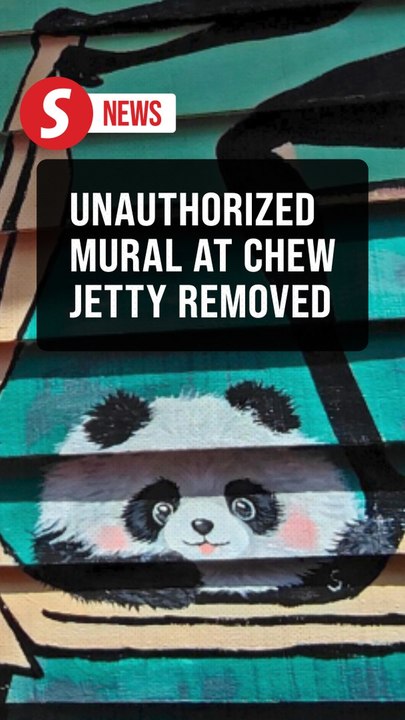 Council orders unapproved Chew Jetty mural removed