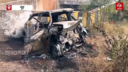 दिल्ली मुंबई एक्सप्रेसवे पर डिवाइडर से टकराई कार, आग लगने से जिंदा जला चालक, पुलिस को कंकाल मिला