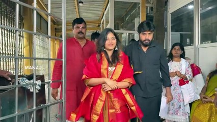 Actress Anjali & Srinivasa Reddy Visits Tirumala