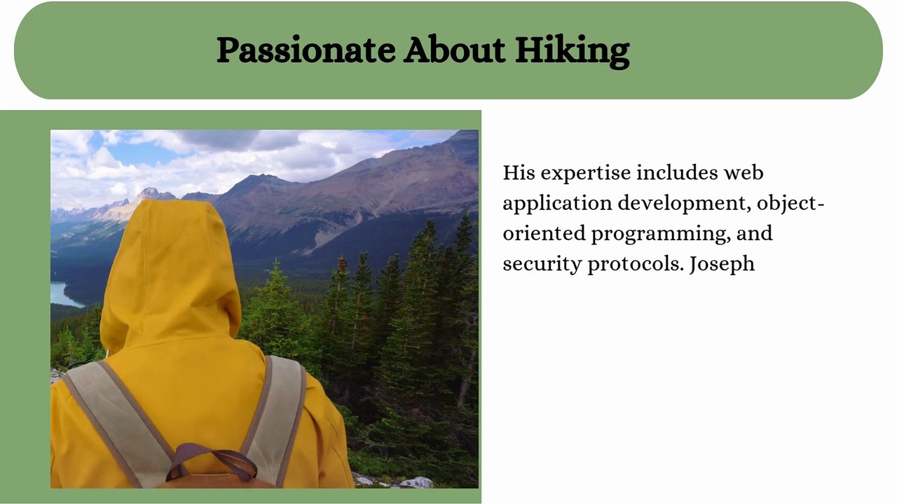Joseph Heiman - A Senior Software Developer