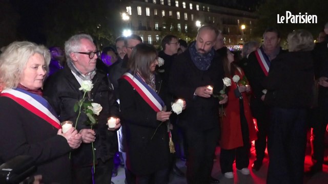 Anne Hidalgo présente à l'hommage aux victimes du 13-Novembre place de la République
