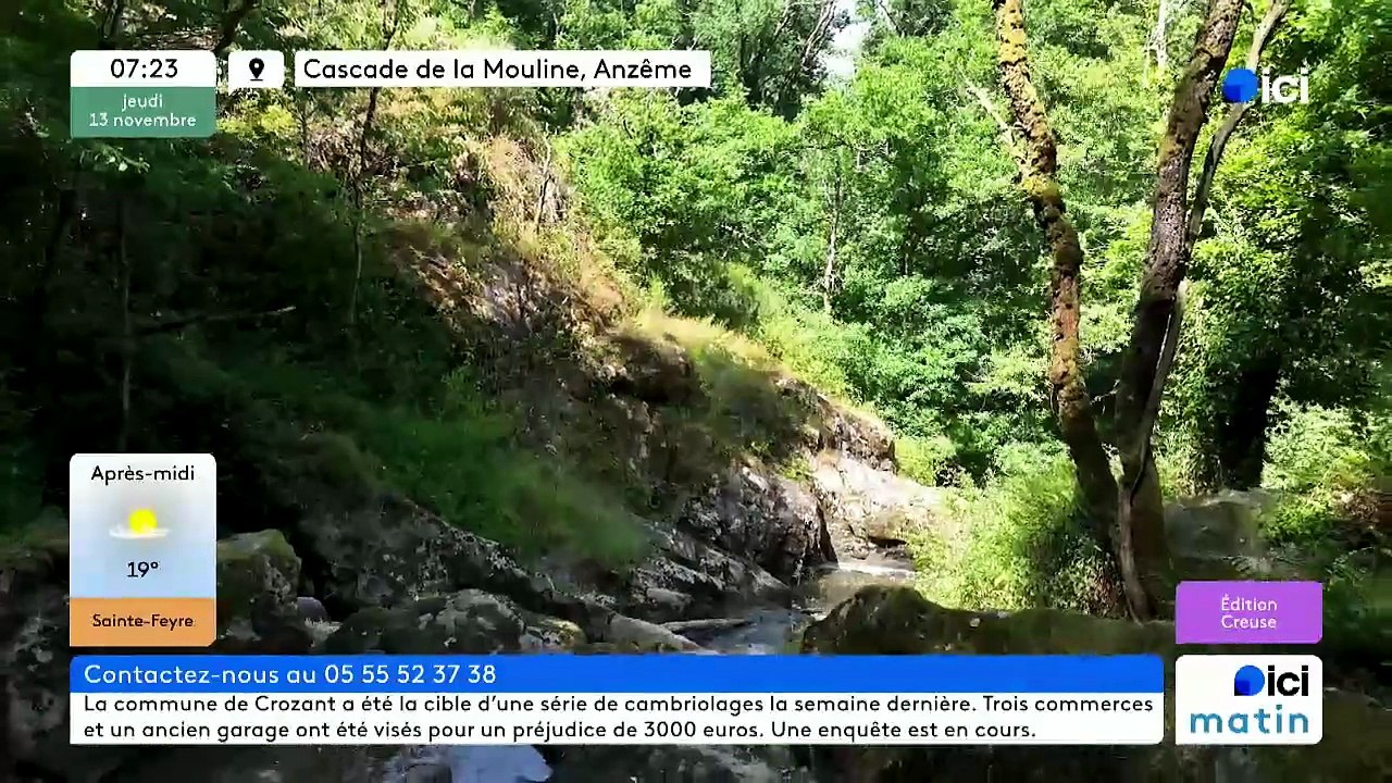 13/11/2025 - ici matin par ici Creuse en vidéo