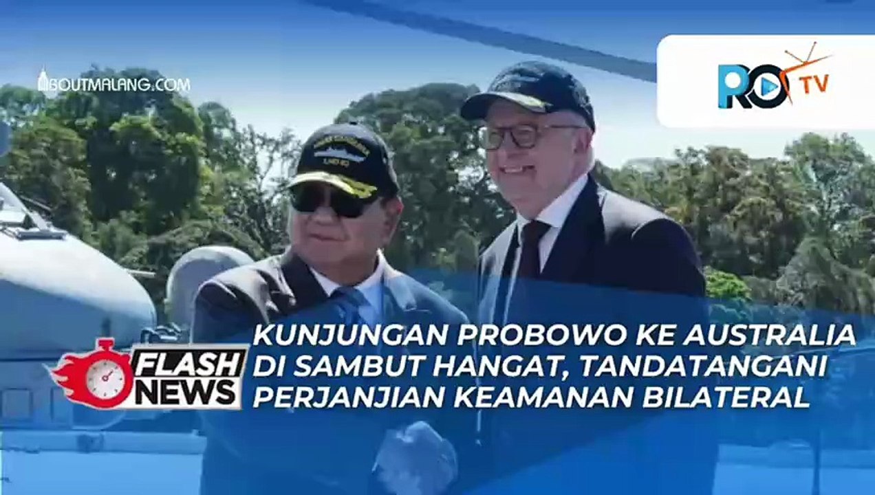 PRABOWO DITERIMA HANGAT DI AUSTRALIA, UMUMKAN PERJANJIAN KEAMANAN BILATERAL YANG JADI TONGGAK BARU