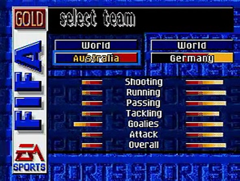 FIFA Soccer 2000 Gold Edition (Hack) (SEGA GENESIS)