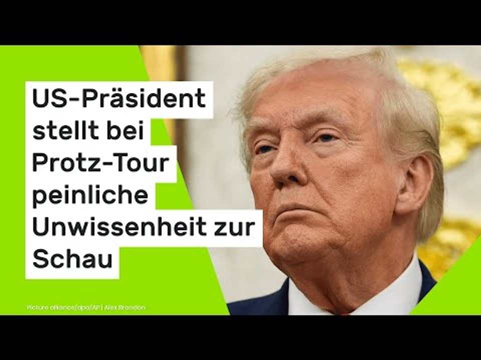 Donald Trump: US-Präsident stellt bei Protz-Tour peinliche Unwissenheit zur Schau