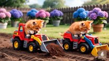 Mama Cat Trims Fur on the Farm and Makes Tiger Hat For Kittens At Home🐾🎩🐯_2
