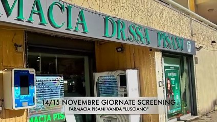 ASL Caserta - 14 e 15 Nov 2025 presso Farmacia Pisani dott. Vanda a Lusciano (13.10.25)