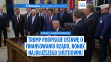 Trump podpisał ustawę o finansowaniu rządu po tym, jak Izba zagłosowała za zakończeniem najdłuższego zamknięcia rządu w historii USA