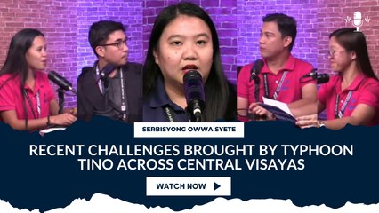 Recent challenges brought by Typhoon Tino across Central Visayas