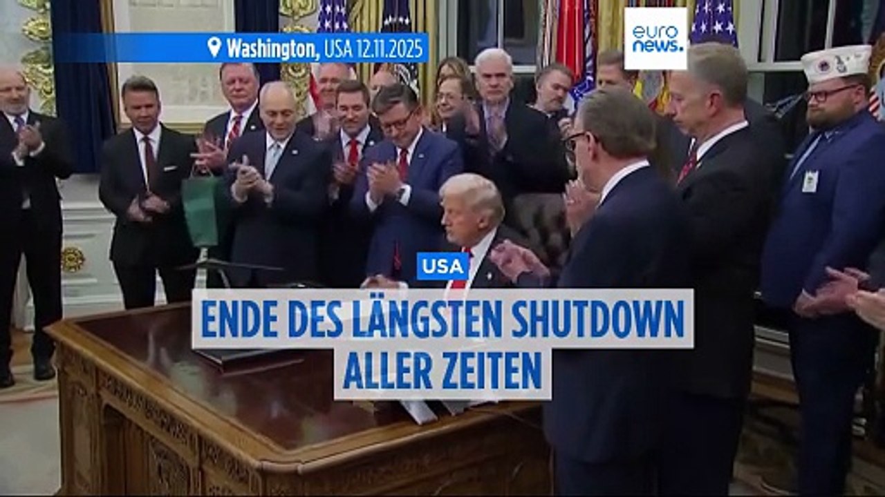 Rekord-Shutdown beendet: Trump unterschreibt Übergangshaushalt