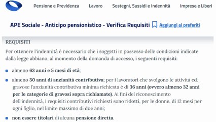 APE SOCIALE 2025: Scadenza per la verifica REQUISITI e PROROGA 2026!