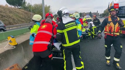 Tres heridos potencialmente graves en un accidente de tráfico en Pozuelo de Alarcón (Madrid)