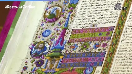 La preziosa Bibbia di Borso d’Este è arrivata a Roma