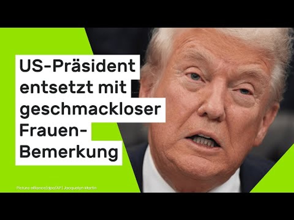 Donald Trump: US-Präsident entsetzt mit geschmackloser Frauen-Bemerkung - Vance lacht sich schlapp
