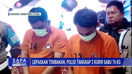 Polisi Lepaskan Tembakan saat Tangkap 2 Kurir Sabu 76 Kg di Asahan | SAPA MALAM