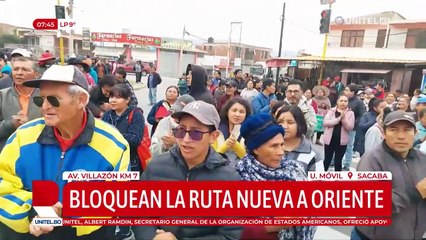 Vecinos de Sacaba bloquean la ruta nueva a Oriente ante inseguridad en la zona 