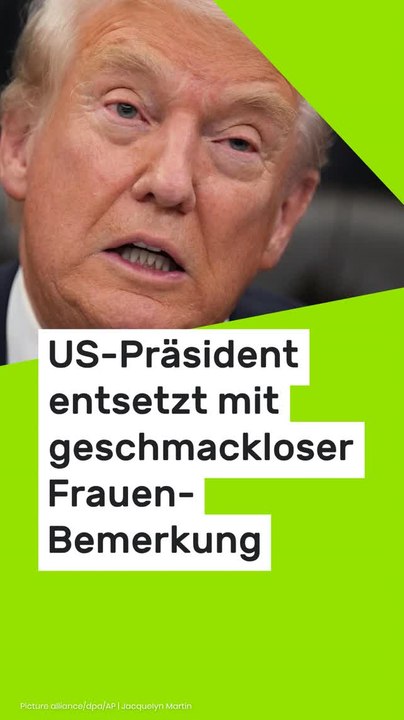 No Glomex Donald Trump: US-Präsident entsetzt mit geschmackloser Frauen-Bemerkung - Vance lacht sich schlapp