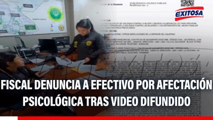 Fiscal que rompió acta fiscal denuncia a efectivo por presunta afectación psicológica tras difusión de video