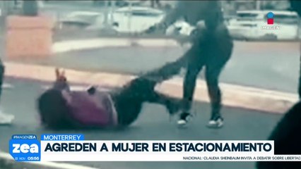 Captan pelea de mujeres en estacionamiento de Monterrey
