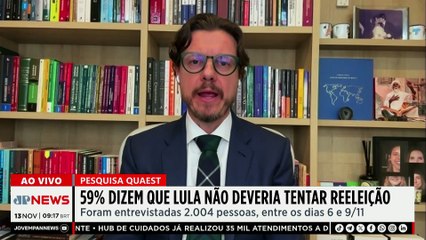 Genial/Quaest: 59% dizem que Lula não deveria se candidatar à reeleição