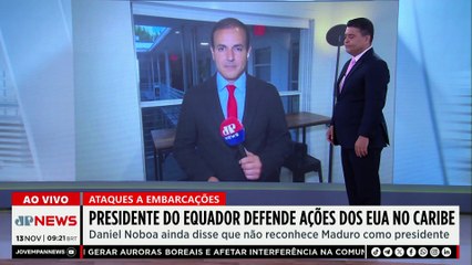 Presidente do Equador defende ações dos EUA no Caribe