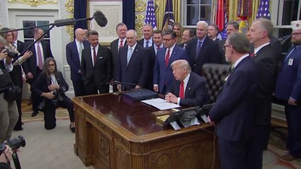 Trump signs deal to end longest US government shutdown in history