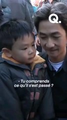 Brandon et son papa. Bataclan