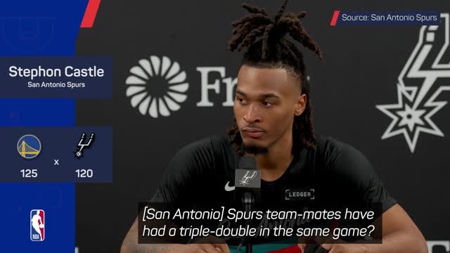 Wembanyama and Castle make Spurs history in Warriors loss