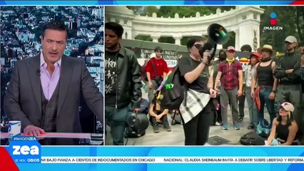 Claudia Sheinbaum se pronuncia por vallas metálicas colocadas en Palacio Nacional