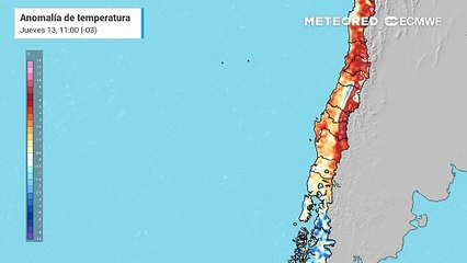Altas temperaturas en la zona central de Chile