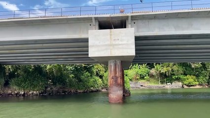 TV Guaratuba faz vídeo bem próximo à ponte de Guaratuba