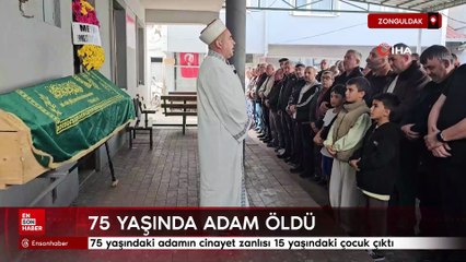 Zonguldak'ta 75 yaşındaki adamın cinayet zanlısı 15 yaşındaki çocuk çıktı